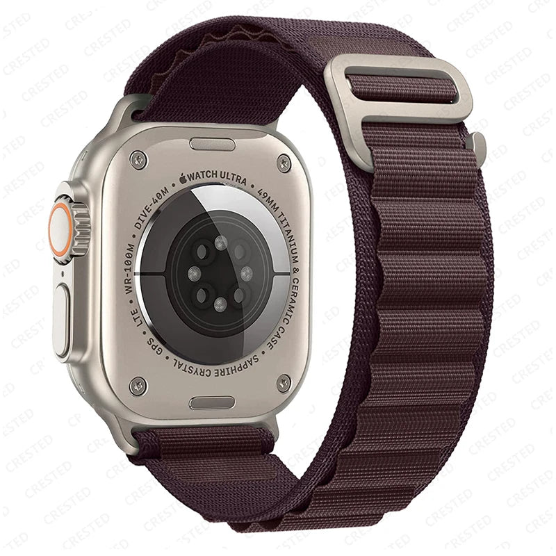 Alpine Loop Strap for Apple Watch Ultra — Nylon Hook Band 42/45/46/49mm — view 9 of watch straps