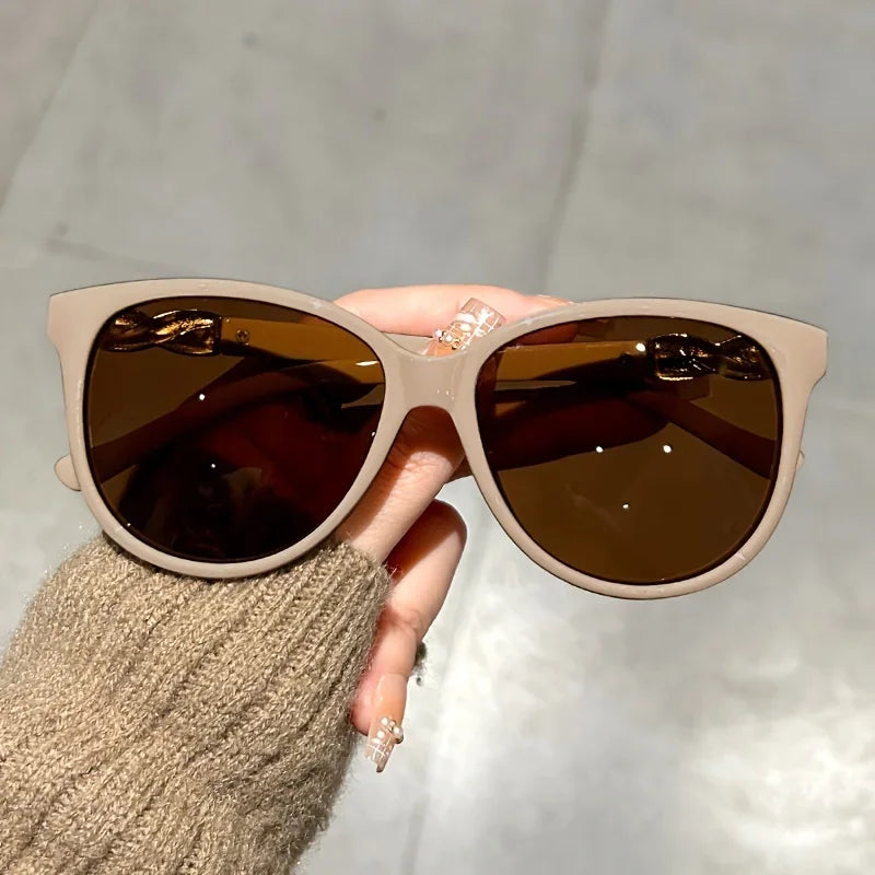 Cat-Eye Sunglasses Designer Vintage 2025 — Viral Women's Retro Lady Brand Editorial Shades — view 10 of sunglasses
