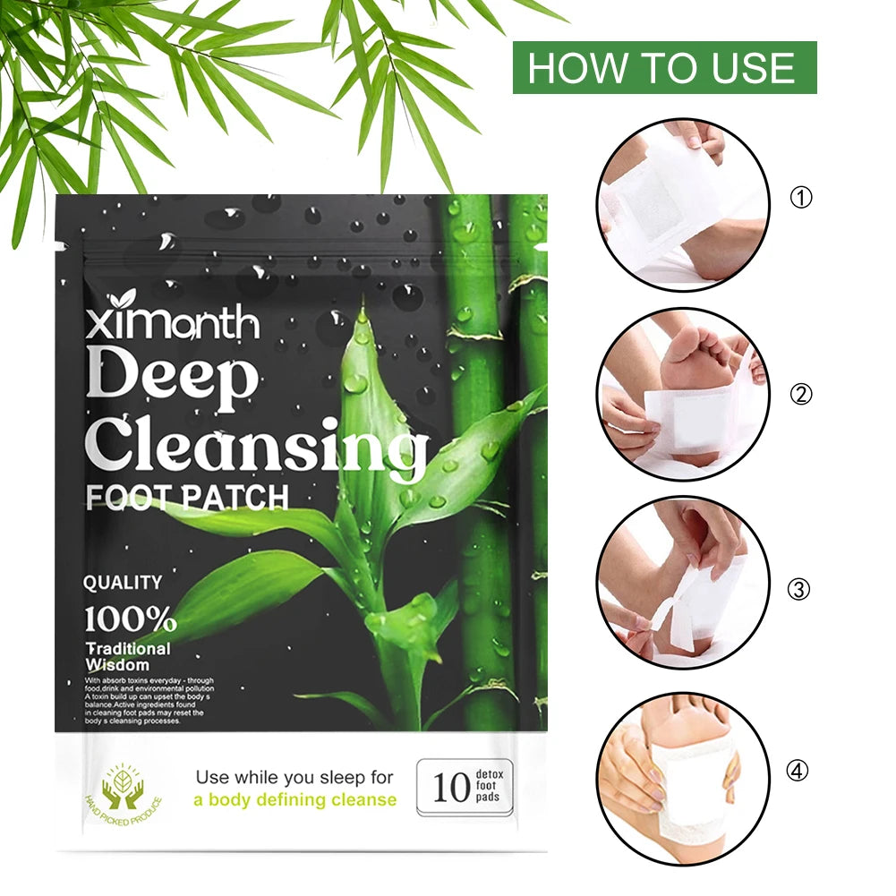 Detox Foot Patches (10–100PCS) – Herbal Foot Pads for Relaxation, Night Routine & Foot Care — view 4 of beauty & personal care