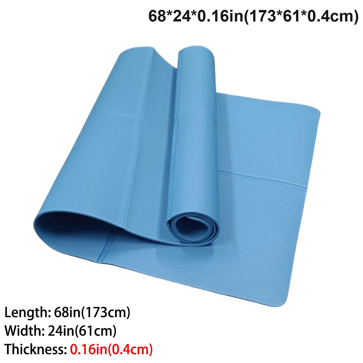 Foldable Yoga Mat Eco Friendly EVA Folding Travel Fitness Exercise Mat 3mm/4mm/6mm Thicknesses for Yoga Pilates & Floor Workouts — view 12 of product