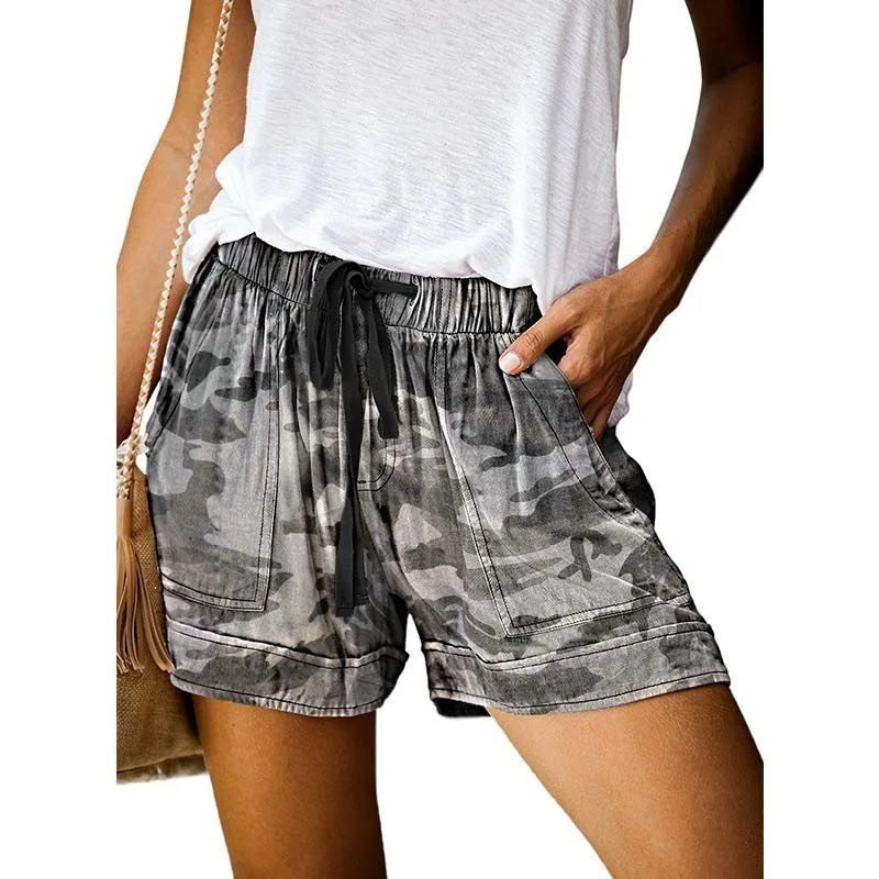 Plus-Size Women’s Sport Shorts — S-5XL Rope-Tie Summer Yoga Leggings Shorts — view 3 of shorts