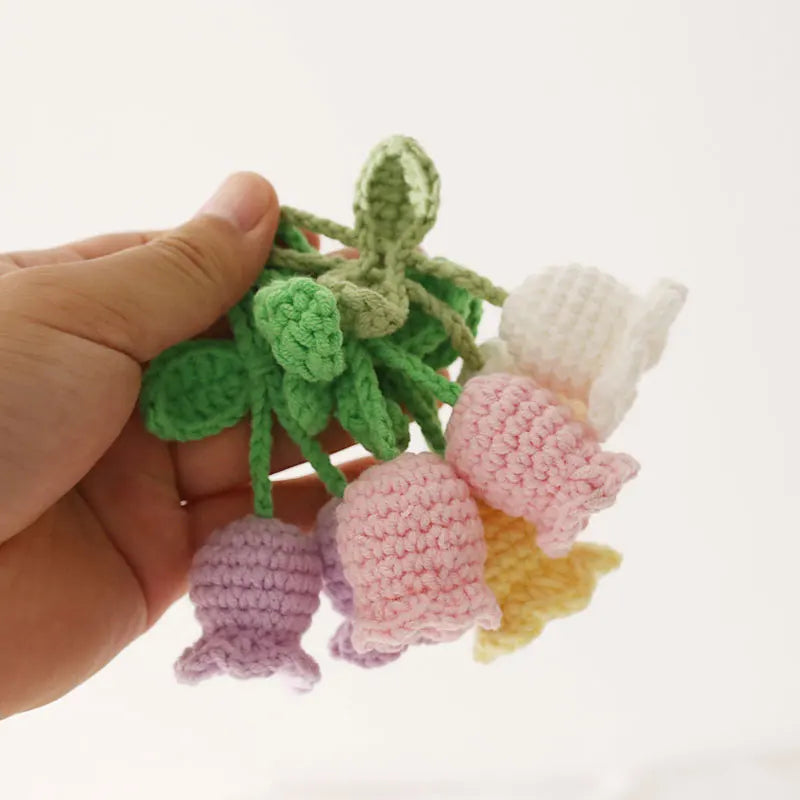 Home Decor Crochet Flower Pendant — Hand-Knitted Car Interior Hanging Decor & Bag Accessory — view 6 of home decor