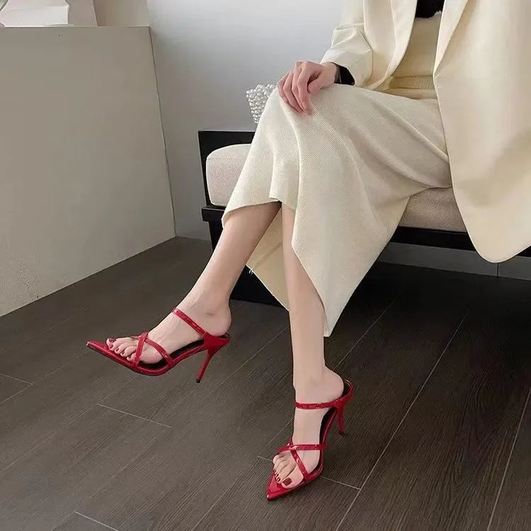 Heels & Pumps — All-Day Comfort Stiletto Sandals, Pointed Open-Toe Non-Tiring High Heels — view 8 of heels & pumps