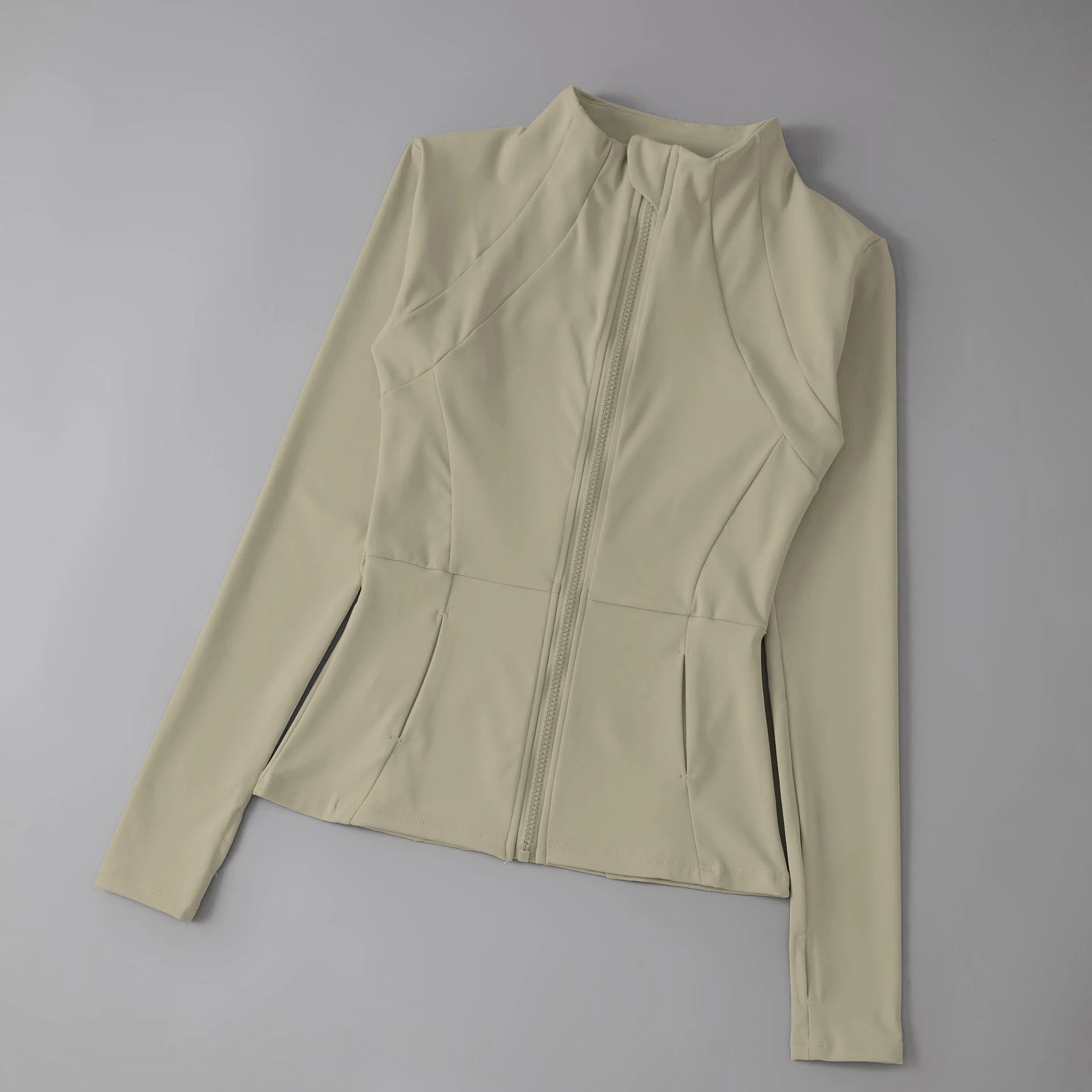 Women’s High-Elastic Yoga Coat — Round-Neck Loose Long-Sleeve Fitness Top — view 16 of sports & fitness