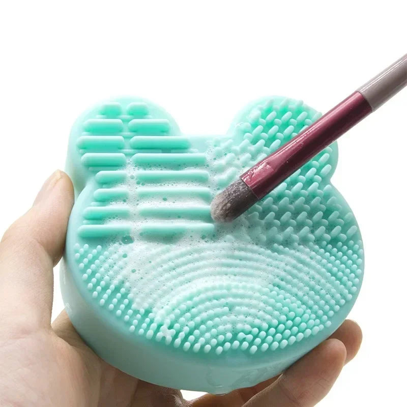 Makeup Brush Cleaner Pad (1PC) – Universal Silicone Washing Mat for Deep Cleaning Brushes — view 2 of beauty & personal care