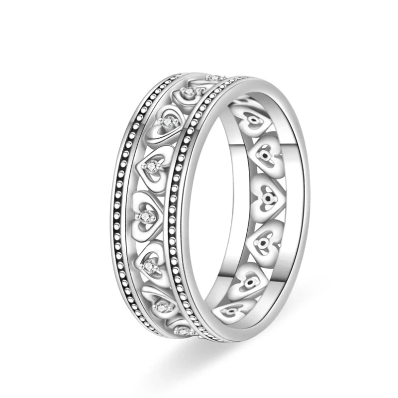 Women's 925 Sterling Silver Hollow Ring — Flower Butterfly Heart Sun Fashion Jewelry