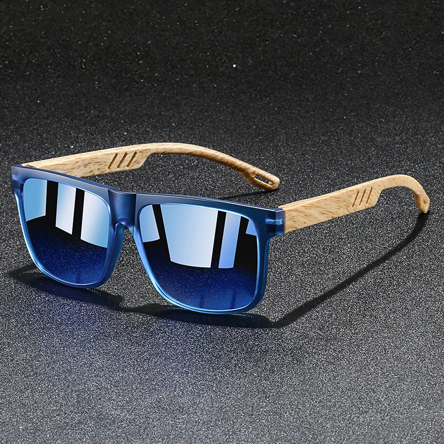 Vintage Square Frame Sunglasses, UV400 for Driving & Fishing — view 2 of sunglasses