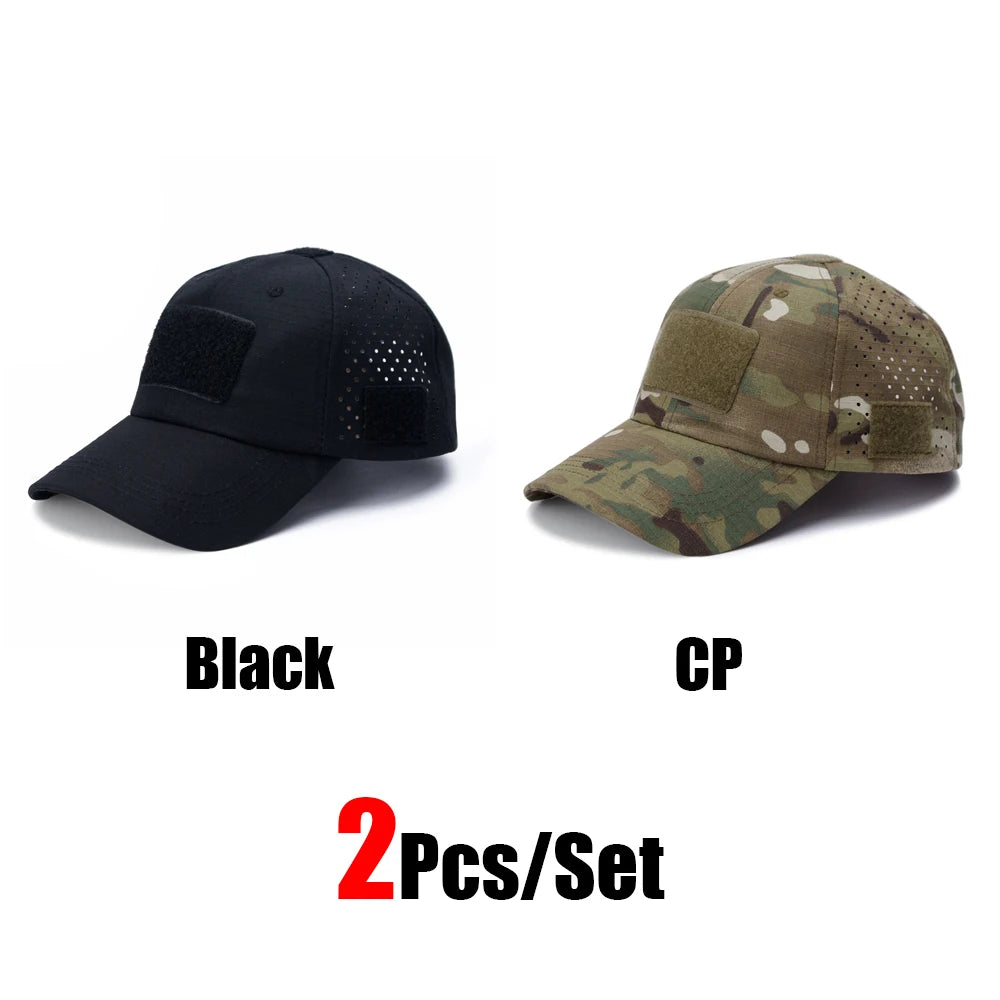 Camouflage Baseball Cap Outdoor — Tactical Sun Protection Hunting Hiking Fishing Men's Hat