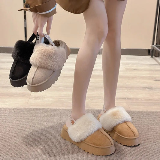 2024 Winter Snow Boots for Women — Fur-Lined Plush Fleece & Warm Cotton Boots — view 1 of boots