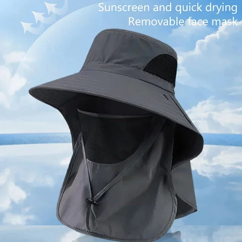 UV protection bucket sun hat for hiking hunting and fishing for men and women — view 3