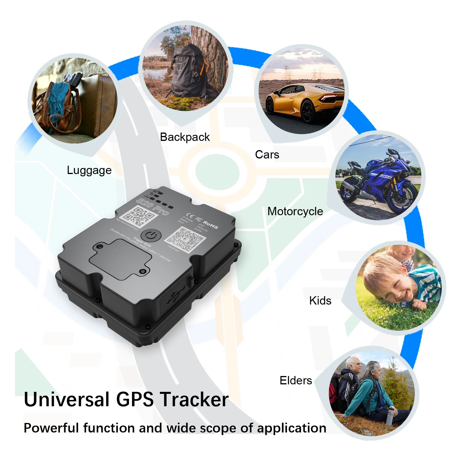 4G Vehicle GPS Tracker – Real-Time Anti-Theft Locator (30-Day Tracking, iOS/Android App)