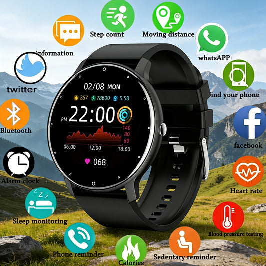 2026 Men's Ultra-Slim Smart Watch — 100+ Sports Modes AI Voice Bluetooth Smartwatch — view 1 of smart watches