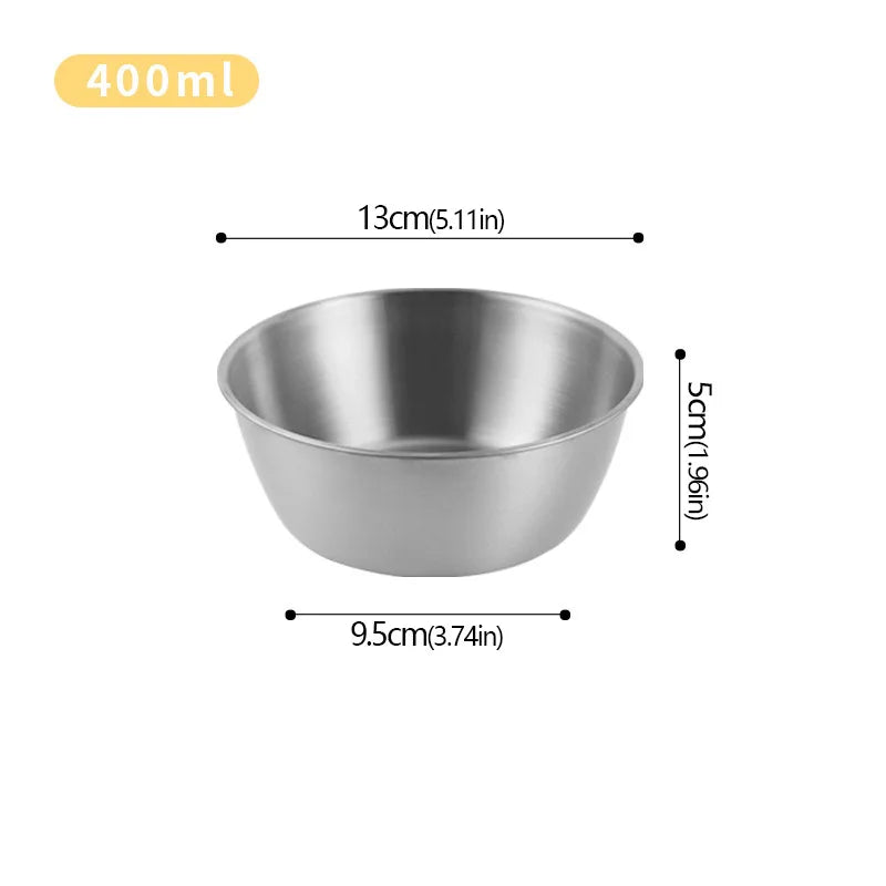 Korean Sauce Bowl with Handle — 304 Stainless Steel Rice, Wine & Seasoning Dish — view 18 of dining & tableware