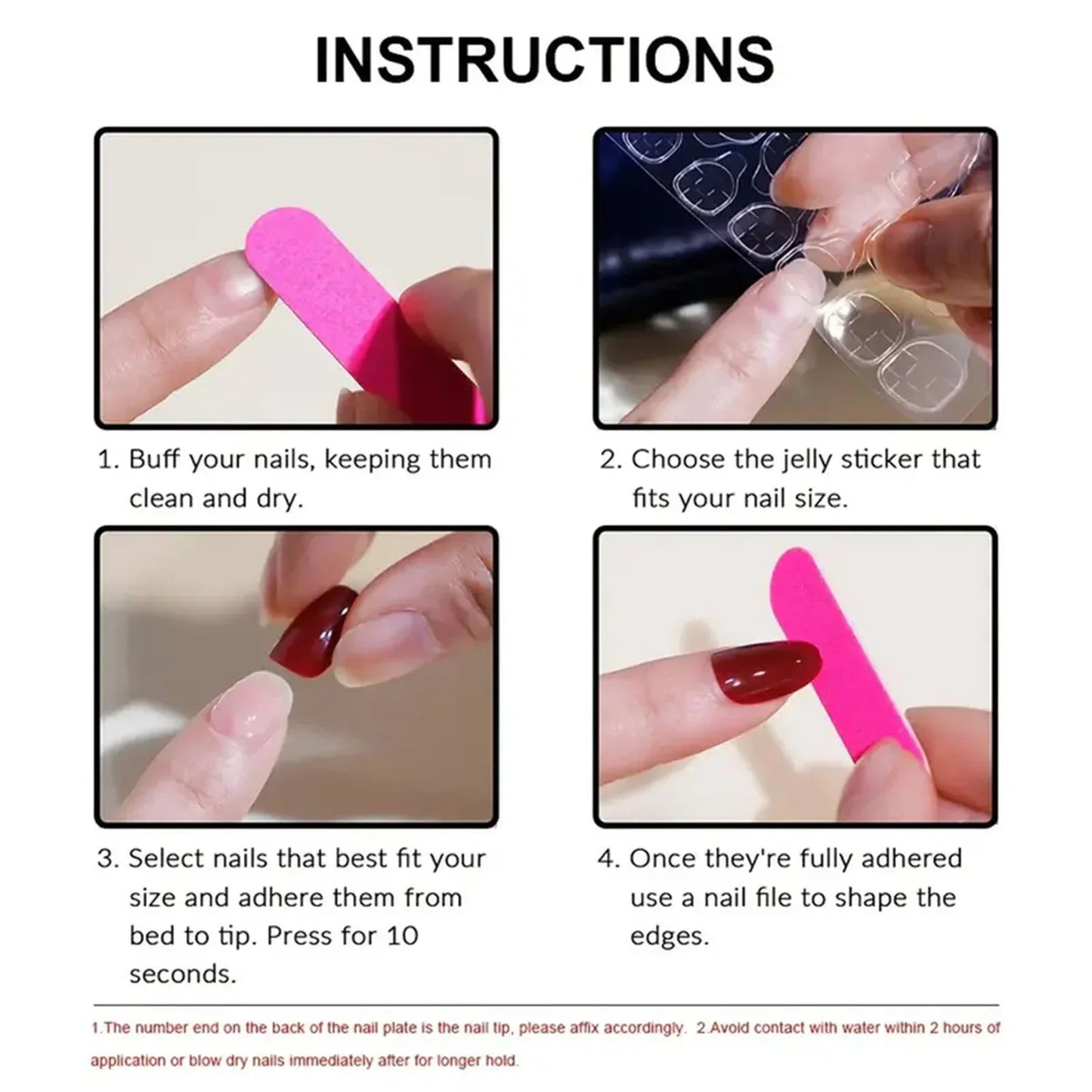 Random Press-On Nails – Full-Cover Almond Shape Trendy False Nails — view 6 of beauty & personal care
