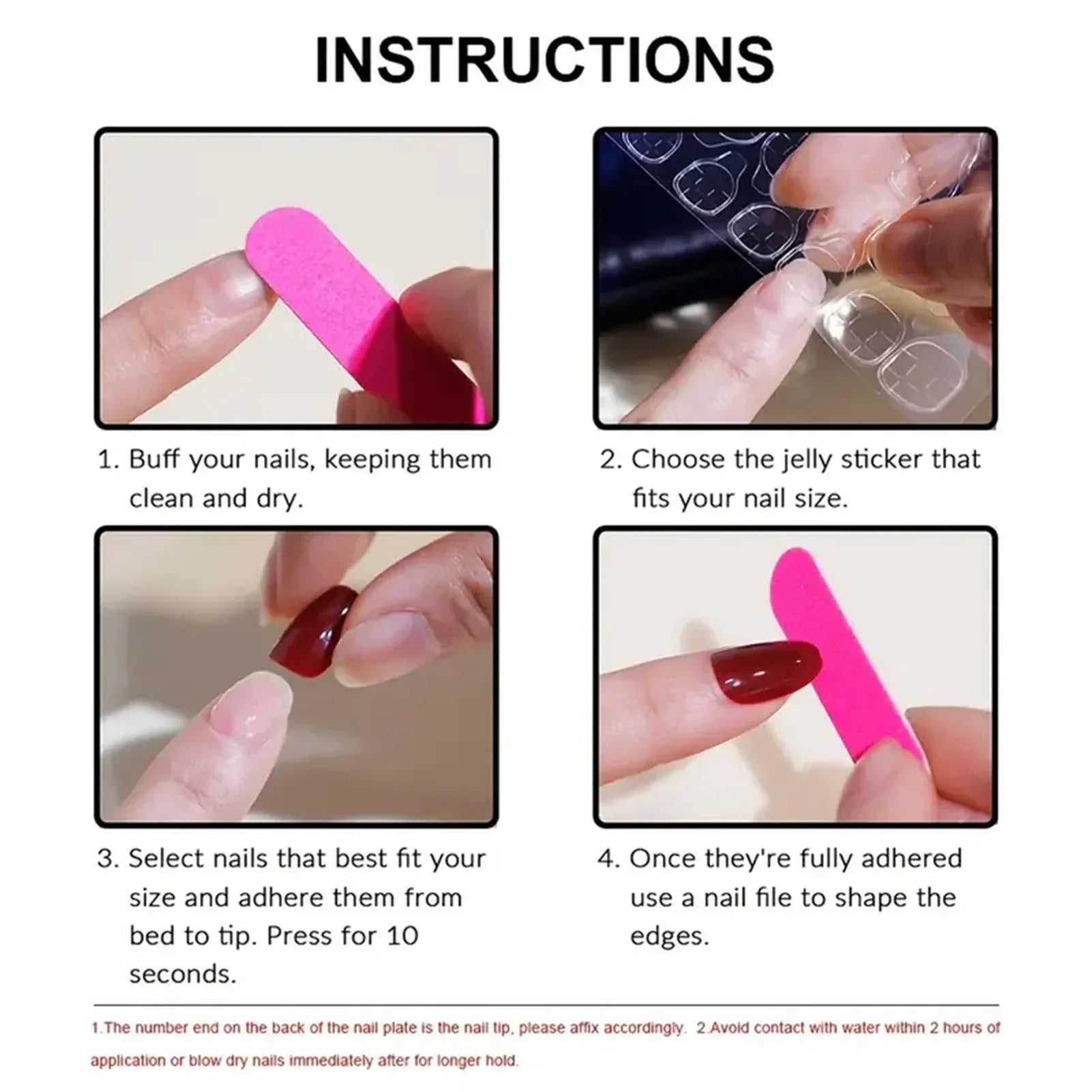 Random Press-On Nails – Full-Cover Almond Shape Trendy False Nails — view 6 of beauty & personal care