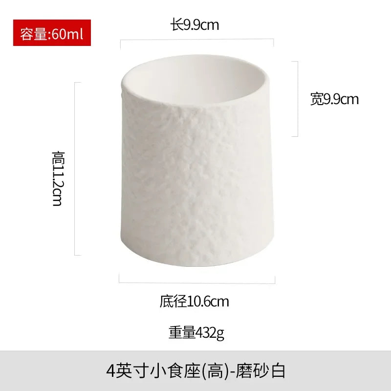 Retro Ceramic Cylindrical Dessert Plate &mdash; Sushi &amp; Appetizer Plate for Creative Tableware — view 9 of dining & tableware