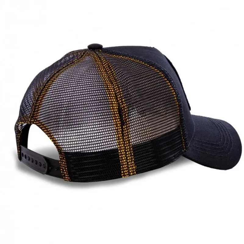 Anime Cartoon Baseball Cap — High-Quality Patch Trucker Hat Men Women Fandom Collectible — view 5 of hats & caps