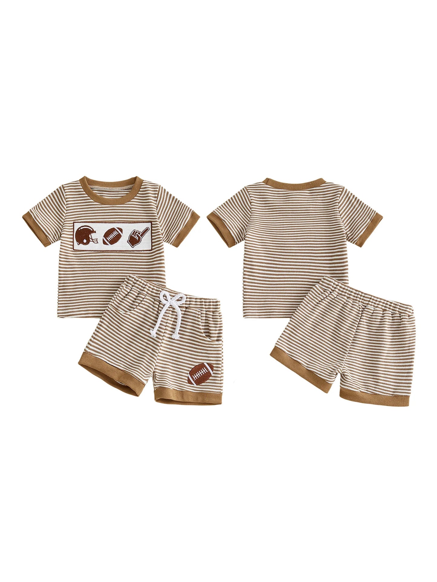Infant Baby Sport Embroidered Spring Set - Polka Dot Top with Pants — view 2 of infant sets