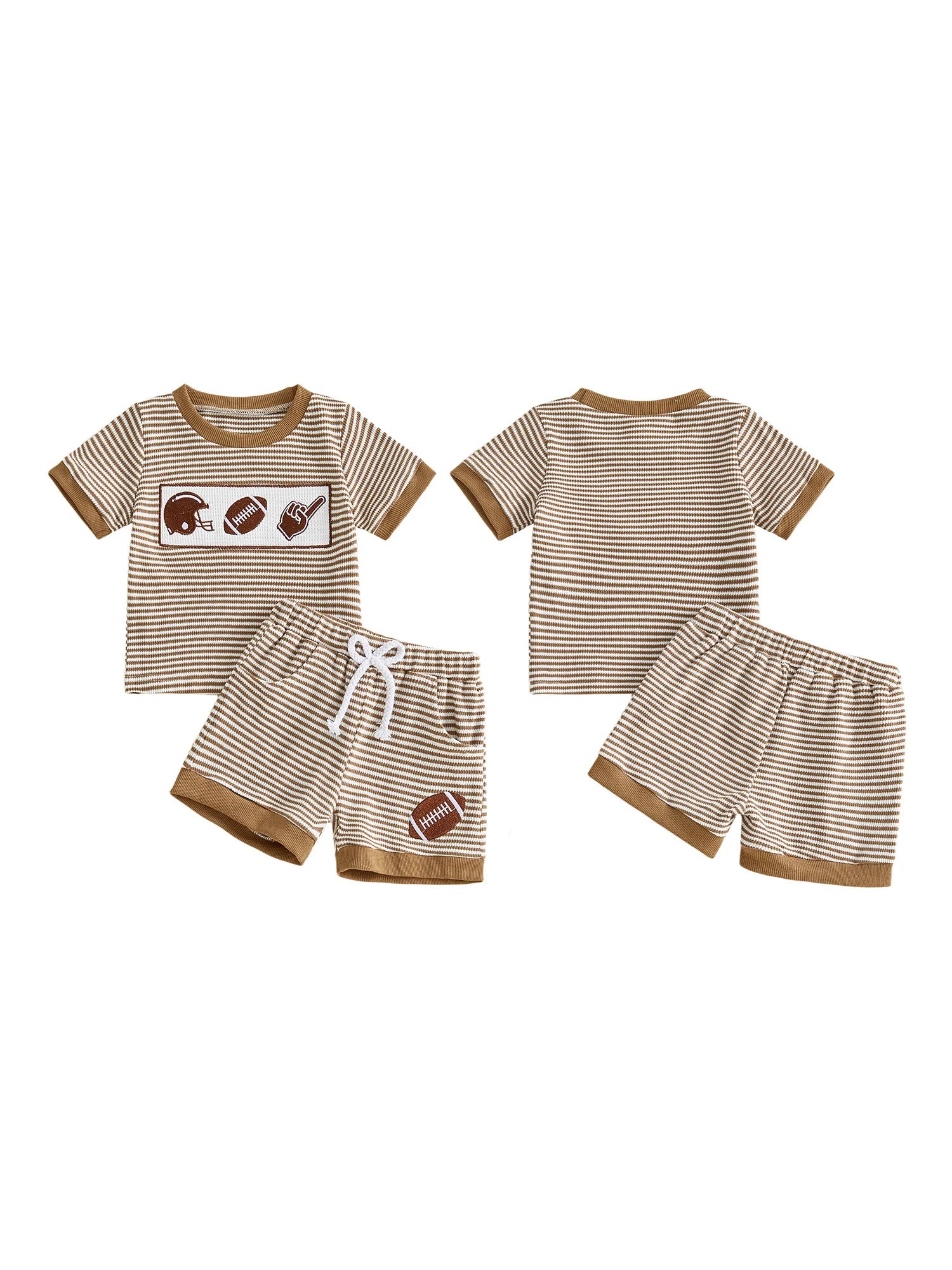 Infant Baby Sport Embroidered Spring Set - Polka Dot Top with Pants — view 2 of infant sets