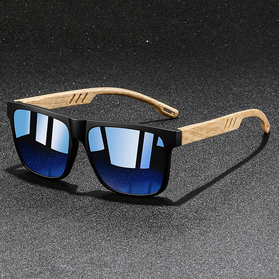 Vintage Square Frame Sunglasses, UV400 for Driving & Fishing — view 4 of sunglasses