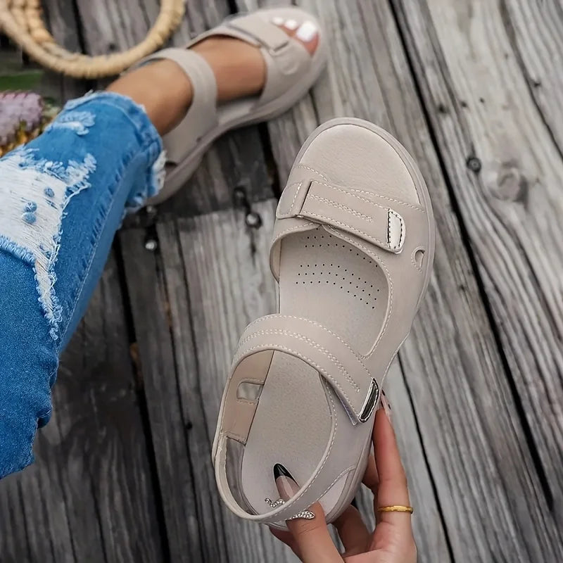 Summer Sandals Plus-Size Wedge Beach Shoes — 2026 Lightweight Platform Sandals for Women — view 4 of summer sandals