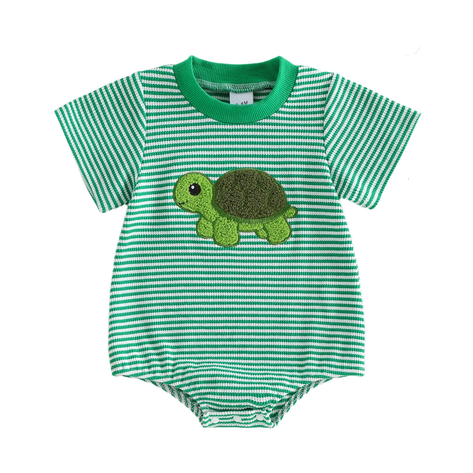 Infant Polka Dot Elephant Romper - Sleeveless Applique Jumpsuit — view 6 of baby rompers