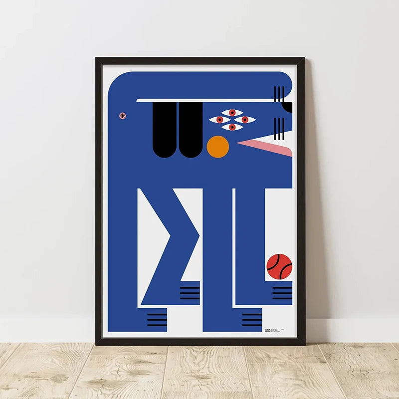 Classic Retro Abstract Art Canvas Poster &mdash; Frameless Print for Home &amp; Room Wall Decor