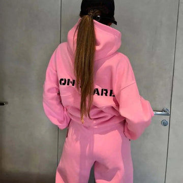 Women&rsquo;s Zip-Up Hoodie Sweatsuit &mdash; Spring Jacket &amp; Jogger Set for Running &amp; Casual Wear — view 1 of tracksuits