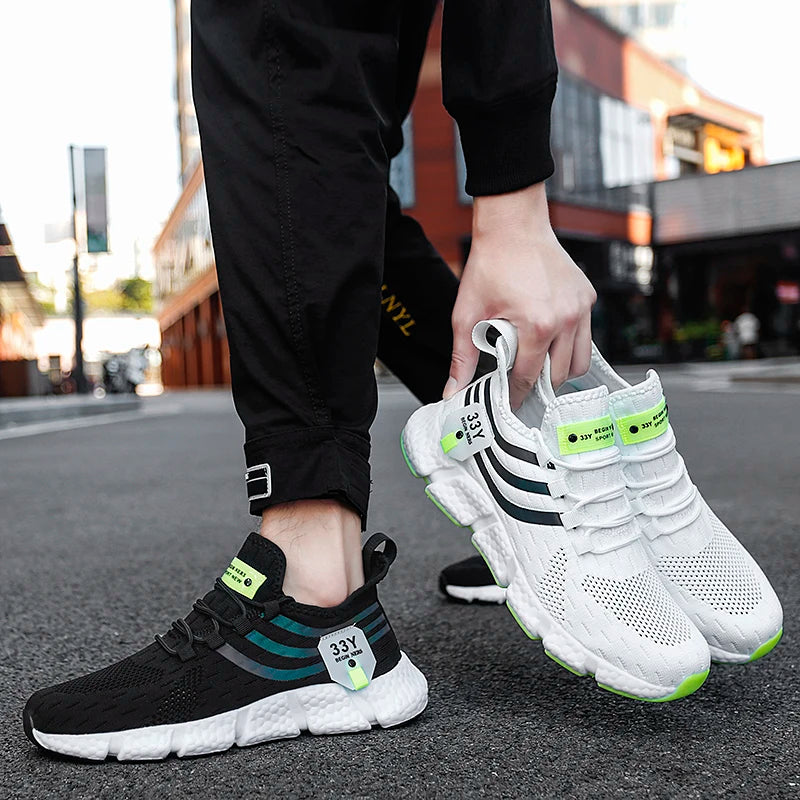 Men's Mesh Sport Sneakers — Breathable Lightweight Outdoor Running Trainers — view 4 of sneakers