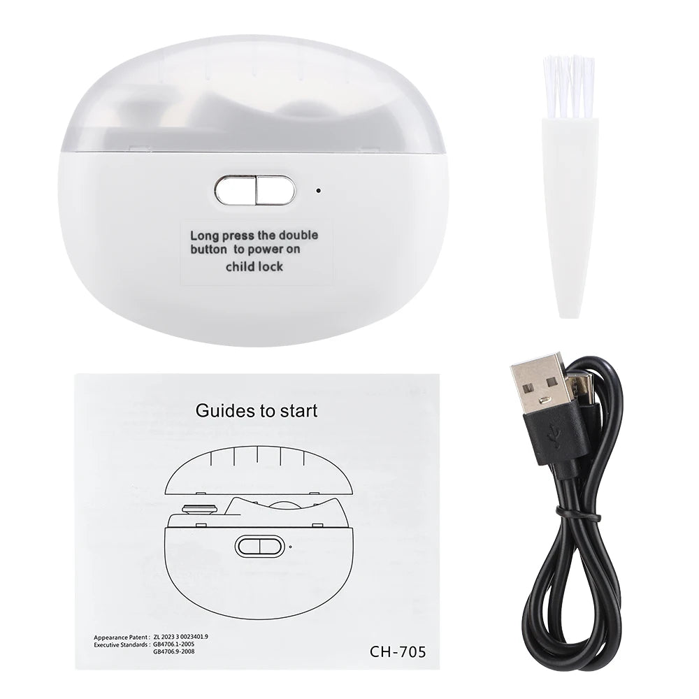 Electric Baby Nail Clipper - 2-in-1 Trimmer &amp; File for Newborn Nails — view 7 of baby grooming