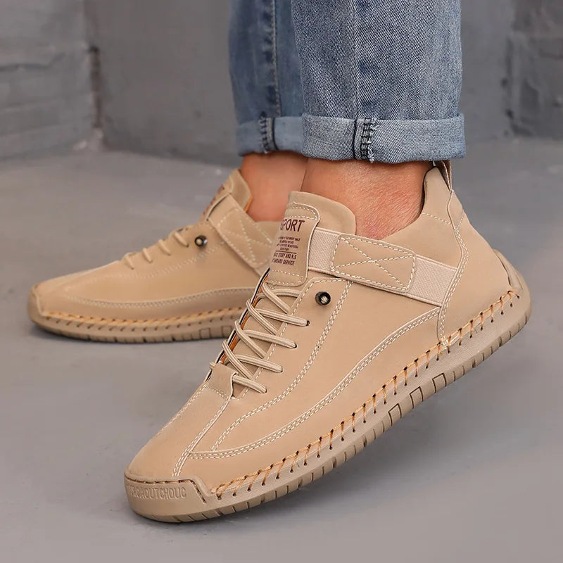 Women's British Retro Mid-Top Boots — Handmade Leather Anti-Slip Workwear Loafers — view 8 of boots