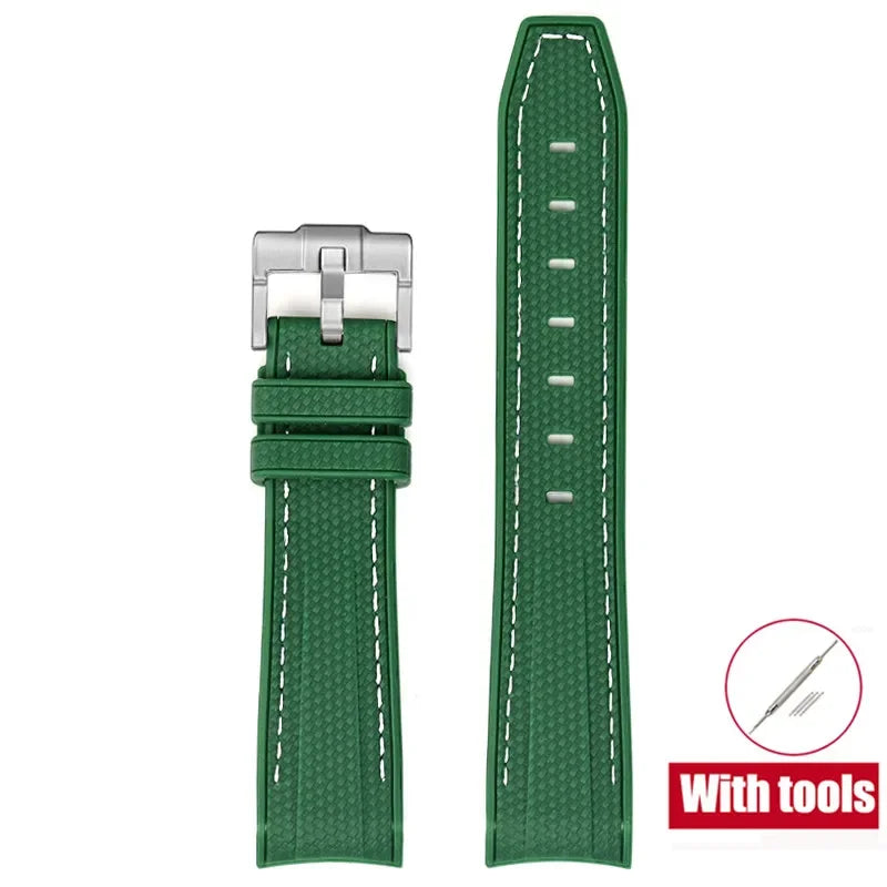 MoonSwatch Diving Strap — 20mm Curved-End Rubber Watch Band for Omega x Swatch