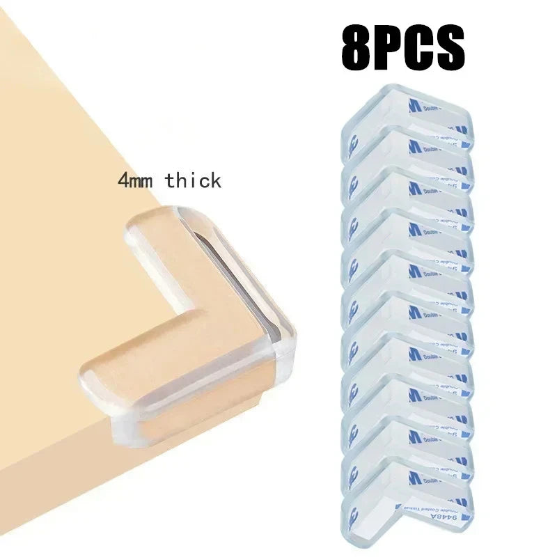 Transparent Baby Edge Protection Strip - Anti-Bump Furniture Guard with Tape — view 11 of baby safety