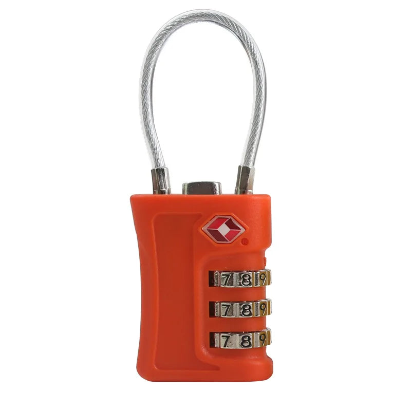 TSA Customs Lock 3 digits Travel Password Changeable Lock Digital Lock Zinc Alloy Suitcase Luggage Anti-theft Lock for Airplane — view 7 of product