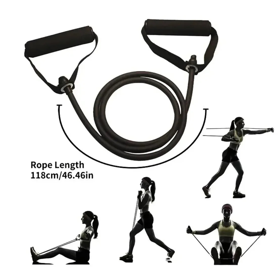 Resistance Bands with Handles — Home Gym Strength Training Set — view 6 of recovery & massage