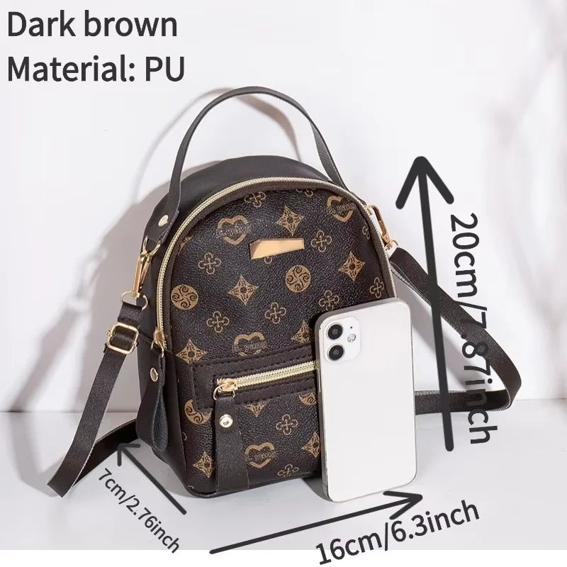 Mini Flower Print Backpack for Girls - Cute Floral School Bookbag, Lightweight Tween Daypack — view 6 of backpacks