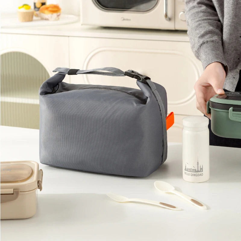 Insulated Bento Lunch Bag - Aluminum Foil Lunchbox Tote for School & Picnic — view 6 of lunch bags