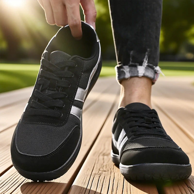 All-Season Wide-Toe Barefoot Running Shoes — Minimalist Anti-Slip Cross Training Trainers — view 1 of athletic & training