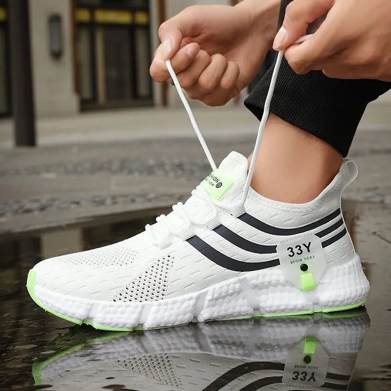Men's Mesh Sport Sneakers — Breathable Lightweight Outdoor Running Trainers — view 10 of sneakers