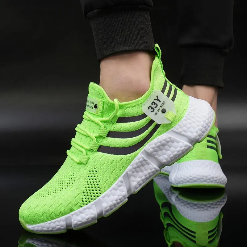 Men's Mesh Sport Sneakers — Breathable Lightweight Outdoor Running Trainers — view 3 of sneakers