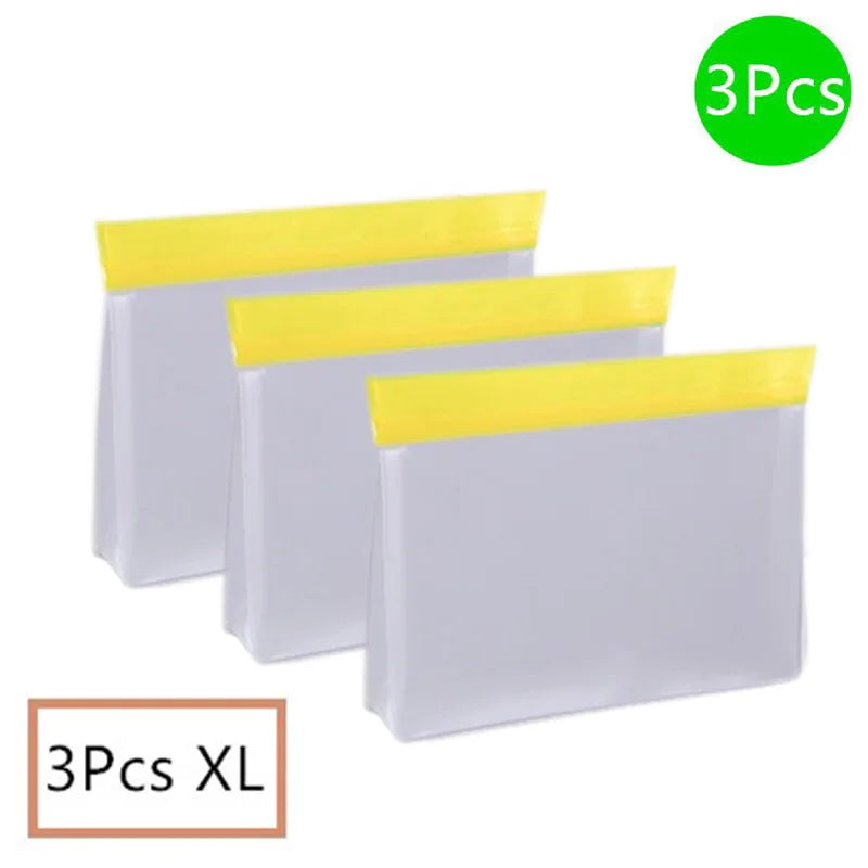 Storage Organizer Silicone Food Bag Set — Reusable Stand-Up Freezer Bags BPA-Free Leakproof — view 10 of storage & organisation