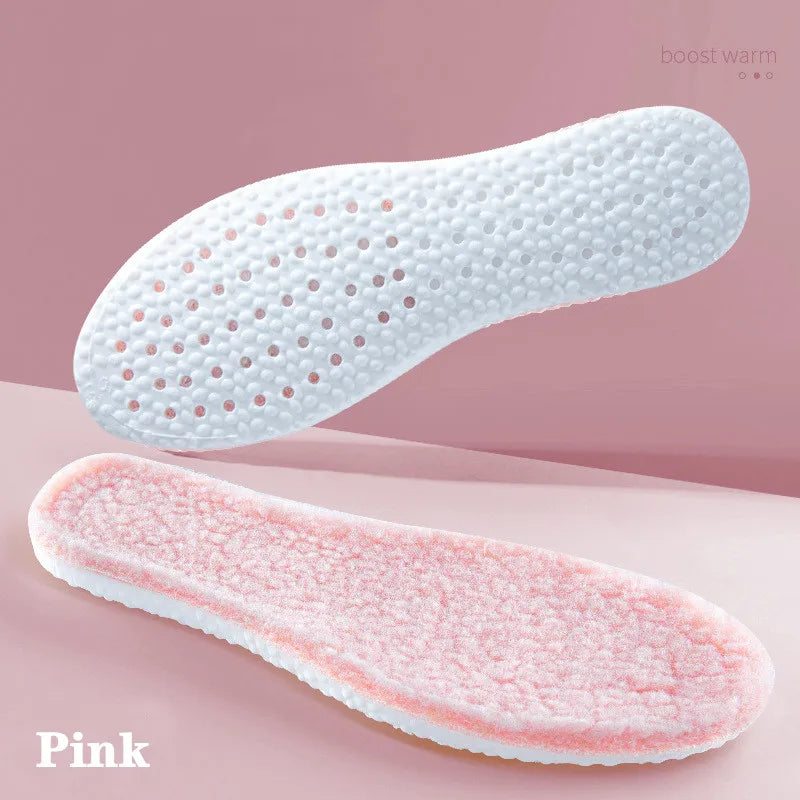 Heated Cashmere Thermal Insoles — Winter Warm Shoe Inserts — view 7 of shoe accessories