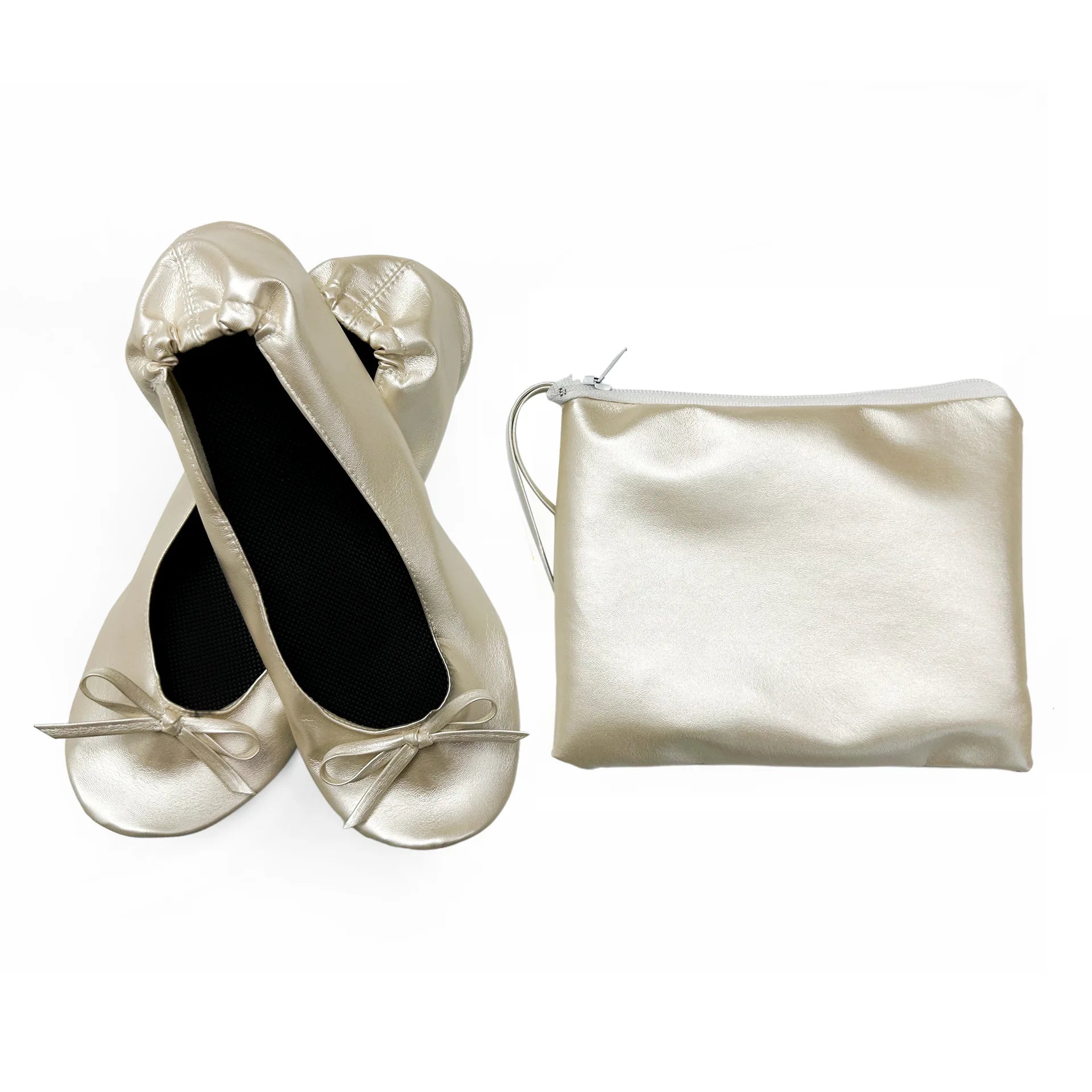 Flats & Ballet — Foldable Roll-Up Ballet Flats, Portable Purse-Size Travel Slippers — view 12 of flats & ballet