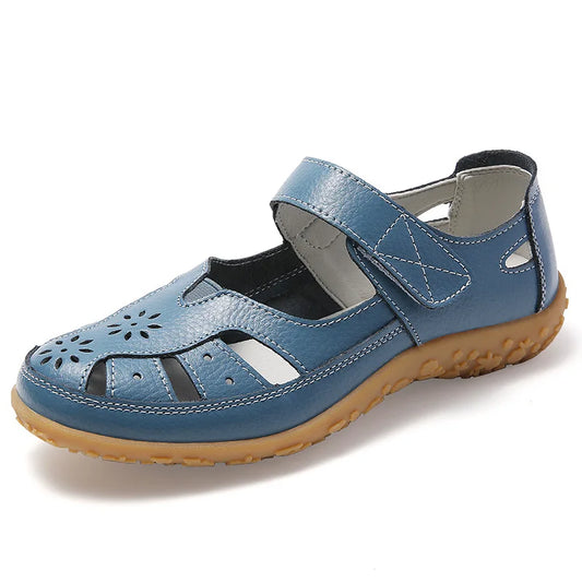 Sandals & Slides — Roman Leather Breathable Slide Sandals, Casual Summer Footwear — view 1 of sandals & slides