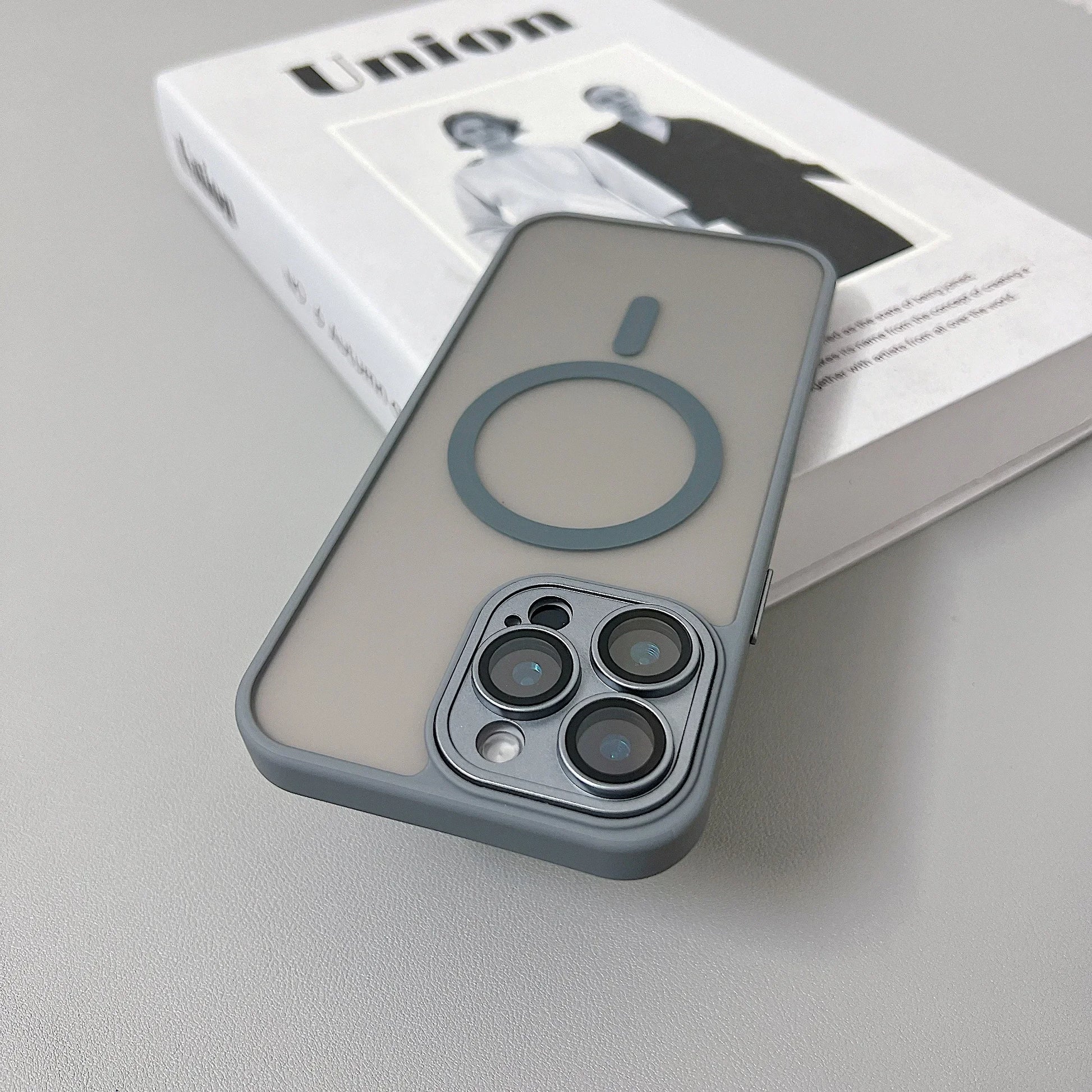 Magnetic Matte Translucent Armor MagSafe Case for iPhone 11–17 Pro Max — view 9 of phone cases