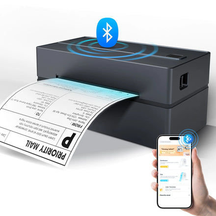 Portable Thermal Label Printer 4x6 (203DPI) – No Ink Bluetooth/USB Shipping Label Maker — view 1 of electronics & gadgets