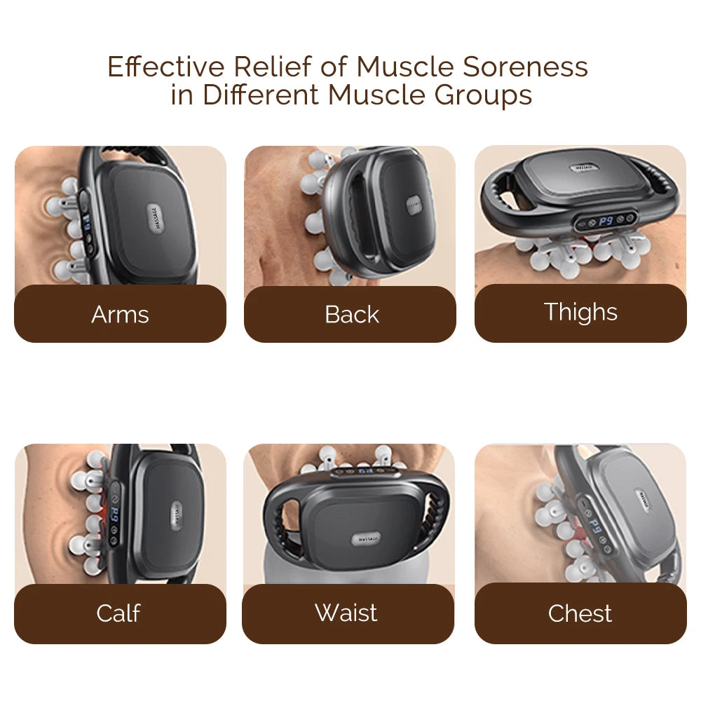 22-Head Deep-Tissue Percussion Fascia Massage Gun — Cordless Body Recovery — view 5 of recovery & massage