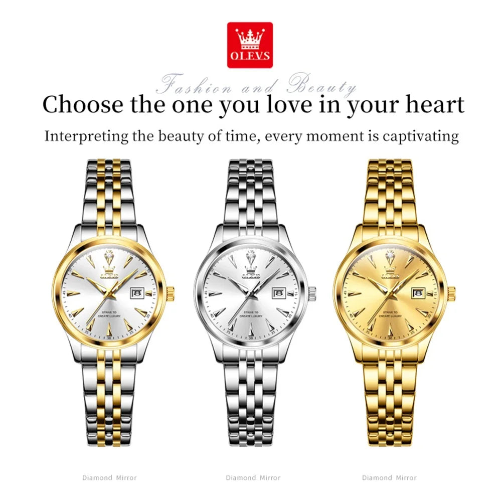 OLEVS 5598 Women's Fashion Watch — Luxury Brand Quartz Wristwatch — view 5 of watches
