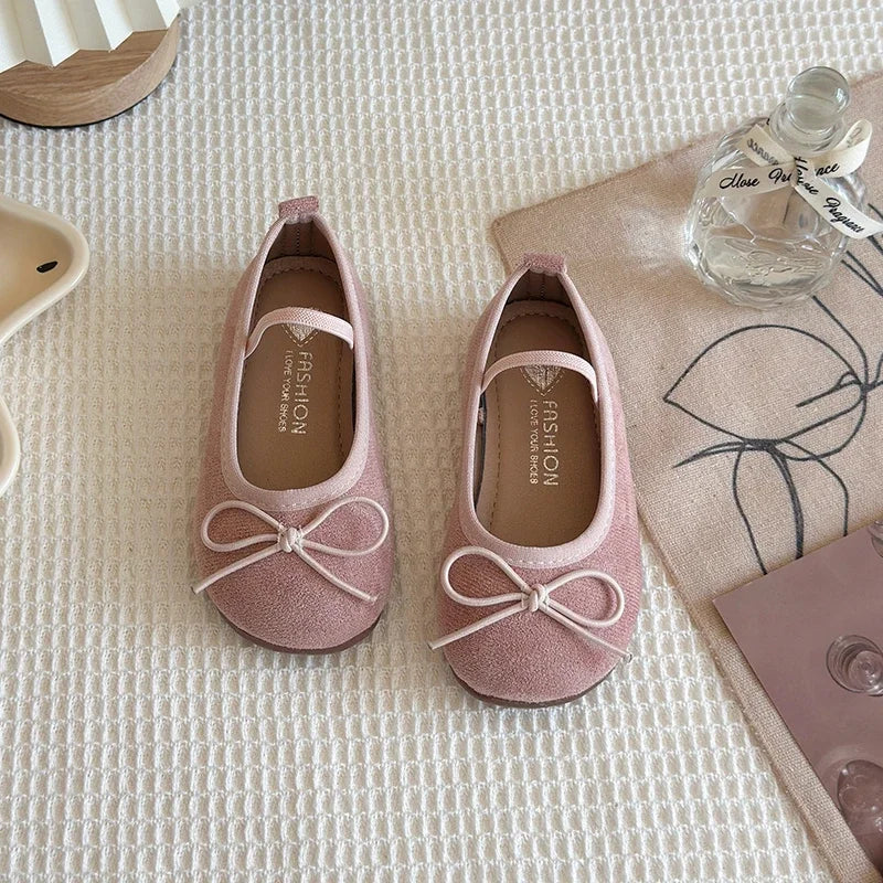 Flats & Ballet — Kids Bowtie Ballet Flats, Non-Slip Soft-Sole Toddler Dress Shoes — view 9 of flats & ballet