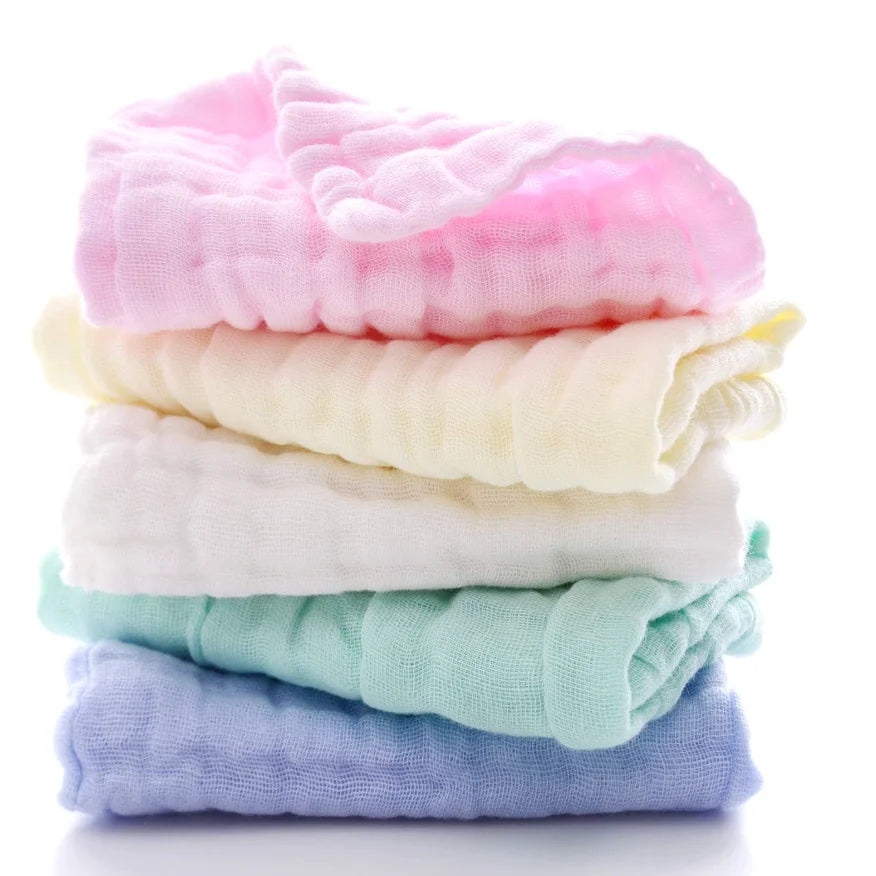 Natural Cotton Baby Washcloths - Soft Newborn Face Towels for Sensitive Skin — view 5 of baby bath